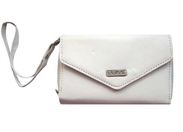 Wallet - Cell Phone Wallet - White - FUMI - www.pursehook.com